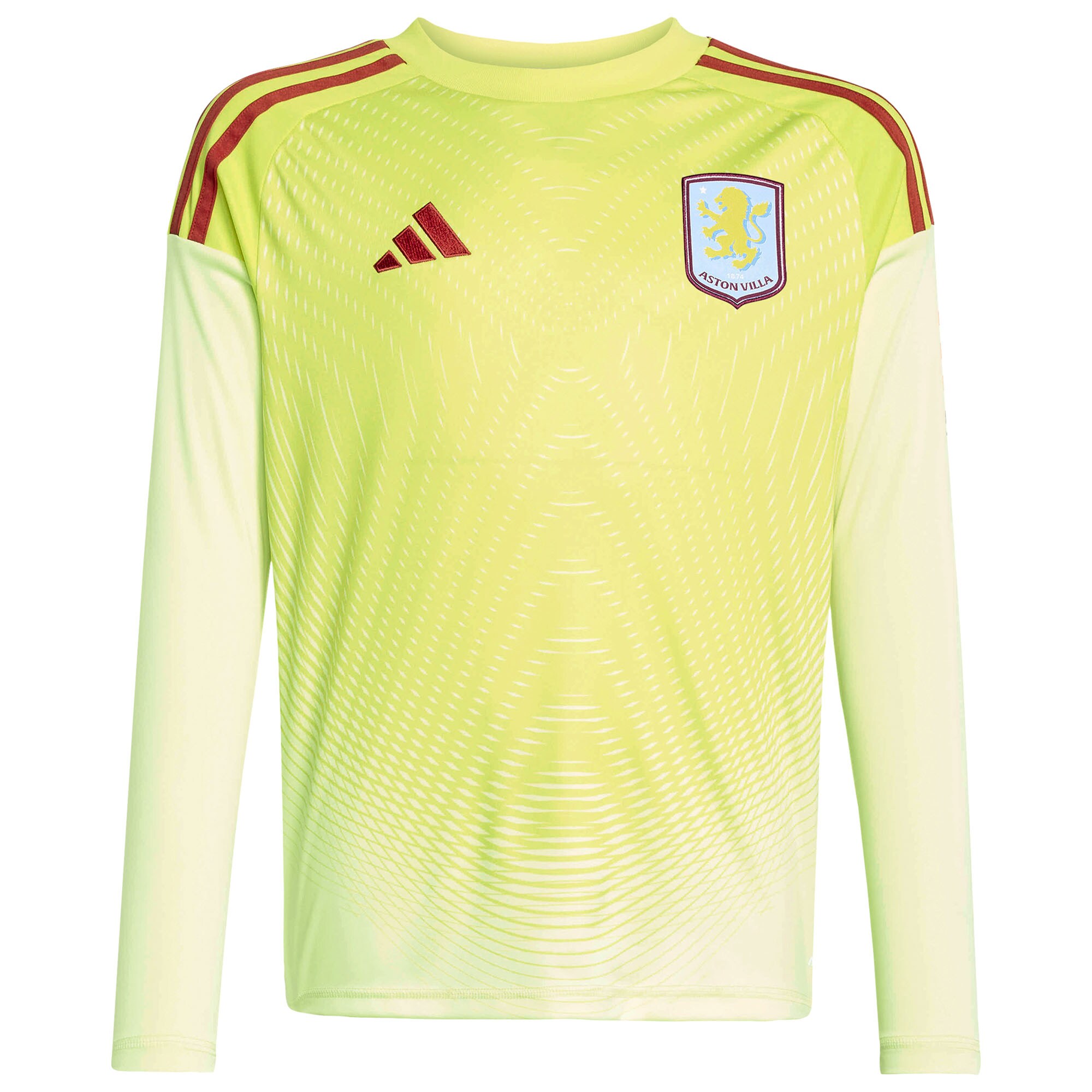 aston villa adidas goalkeeper shirt 2025-26 – long sleeve – kids with custom printing Collection | Official Aston Villa FC Gear Online