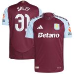 aston villa adidas home authentic shirt 2024-25 with bailey 31 cup printing Collection | Official Aston Villa FC Gear Online