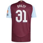 aston villa adidas home authentic shirt 2024-25 with bailey 31 cup printing Collection | Official Aston Villa FC Gear Online