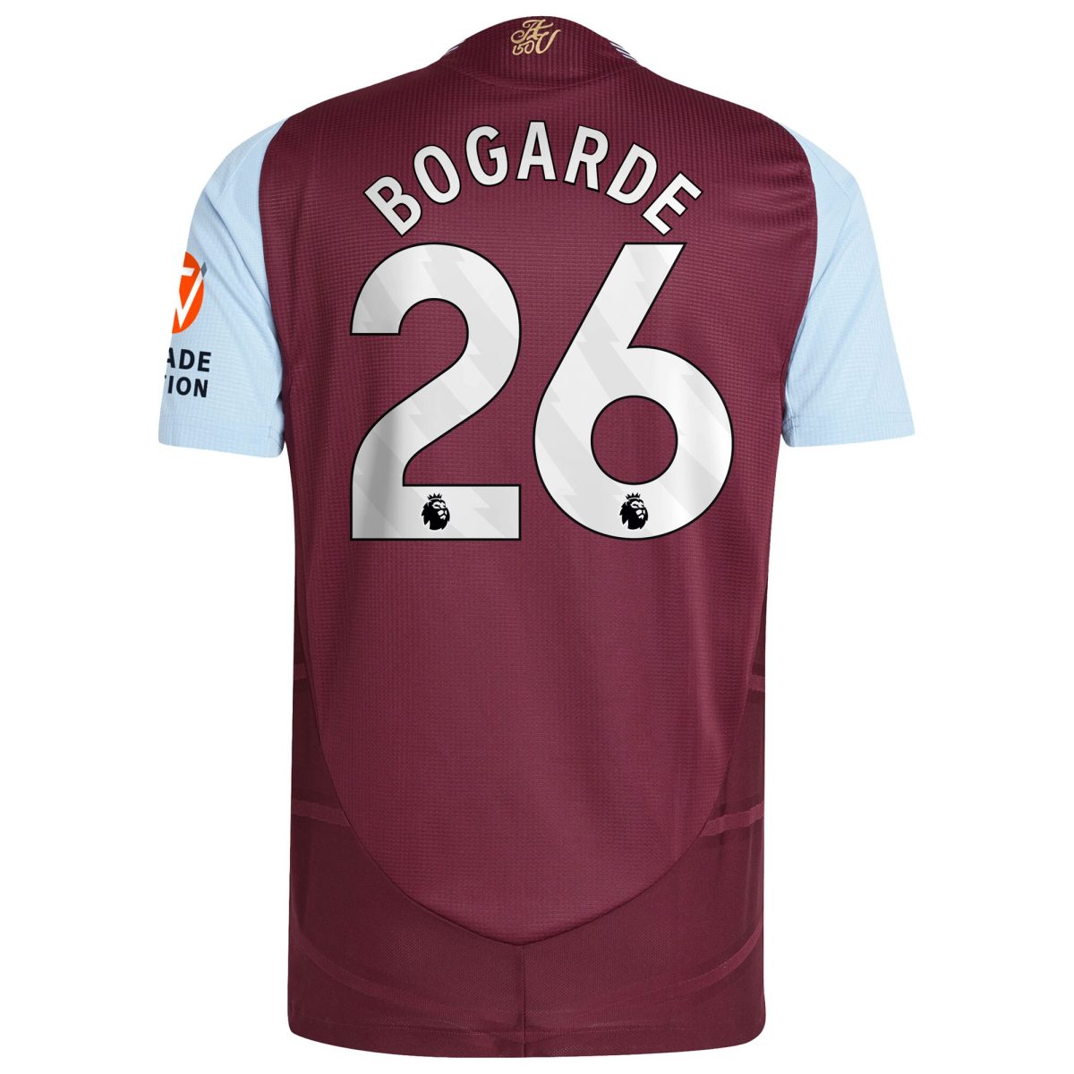 aston villa adidas home authentic shirt 2024-25 with bogarde 26 printing Collection | Official Aston Villa FC Gear Online