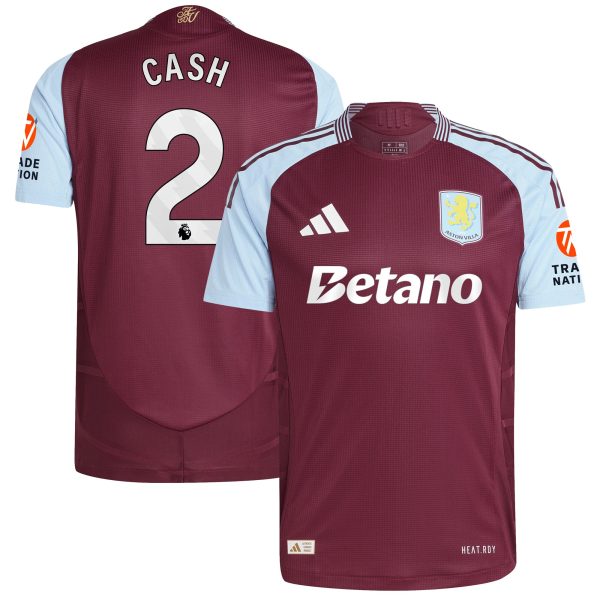 aston villa adidas home authentic shirt 2024-25 with cash 2 printing Collection | Official Aston Villa FC Gear Online