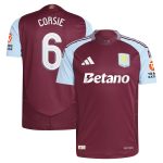 aston villa adidas home authentic shirt 2024-25 with corsie 6 cup printing Collection | Official Aston Villa FC Gear Online