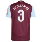 aston villa adidas home authentic shirt 2024-25 with diego carlos 3 cup printing Collection | Official Aston Villa FC Gear Online