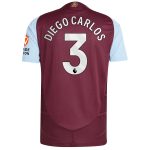 aston villa adidas home authentic shirt 2024-25 with diego carlos 3 printing Collection | Official Aston Villa FC Gear Online