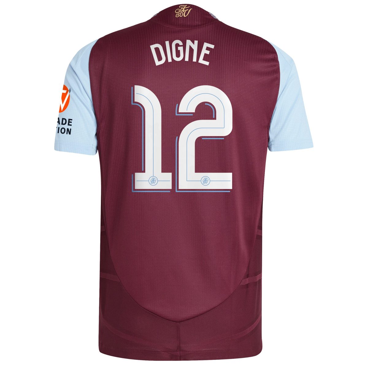 aston villa adidas home authentic shirt 2024-25 with digne 12 cup printing Collection | Official Aston Villa FC Gear Online