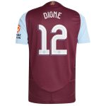 aston villa adidas home authentic shirt 2024-25 with digne 12 cup printing Collection | Official Aston Villa FC Gear Online