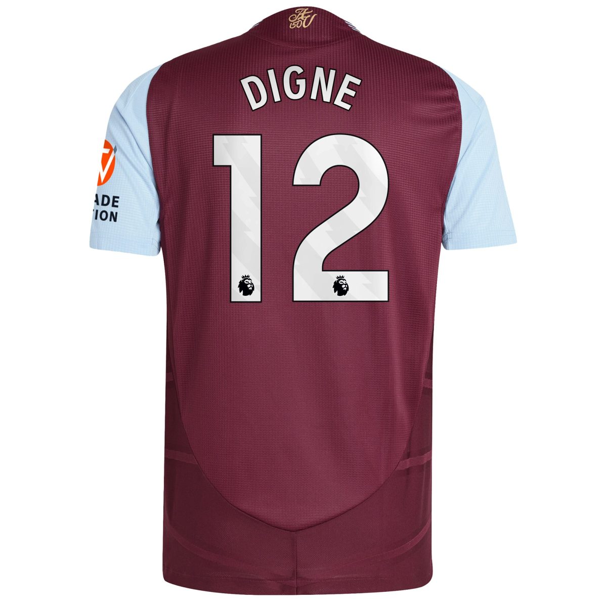 aston villa adidas home authentic shirt 2024-25 with digne 12 printing Collection | Official Aston Villa FC Gear Online