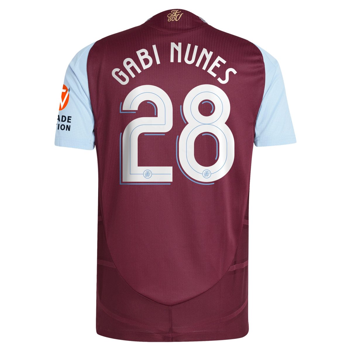 aston villa adidas home authentic shirt 2024-25 with gabi nunes 28 cup printing Collection | Official Aston Villa FC Gear Online