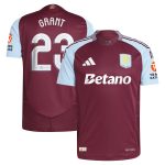 aston villa adidas home authentic shirt 2024-25 with grant 23 cup printing Collection | Official Aston Villa FC Gear Online