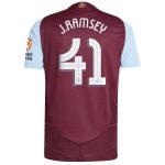 aston villa adidas home authentic shirt 2024-25 with j. ramsey 41 cup printing Collection | Official Aston Villa FC Gear Online