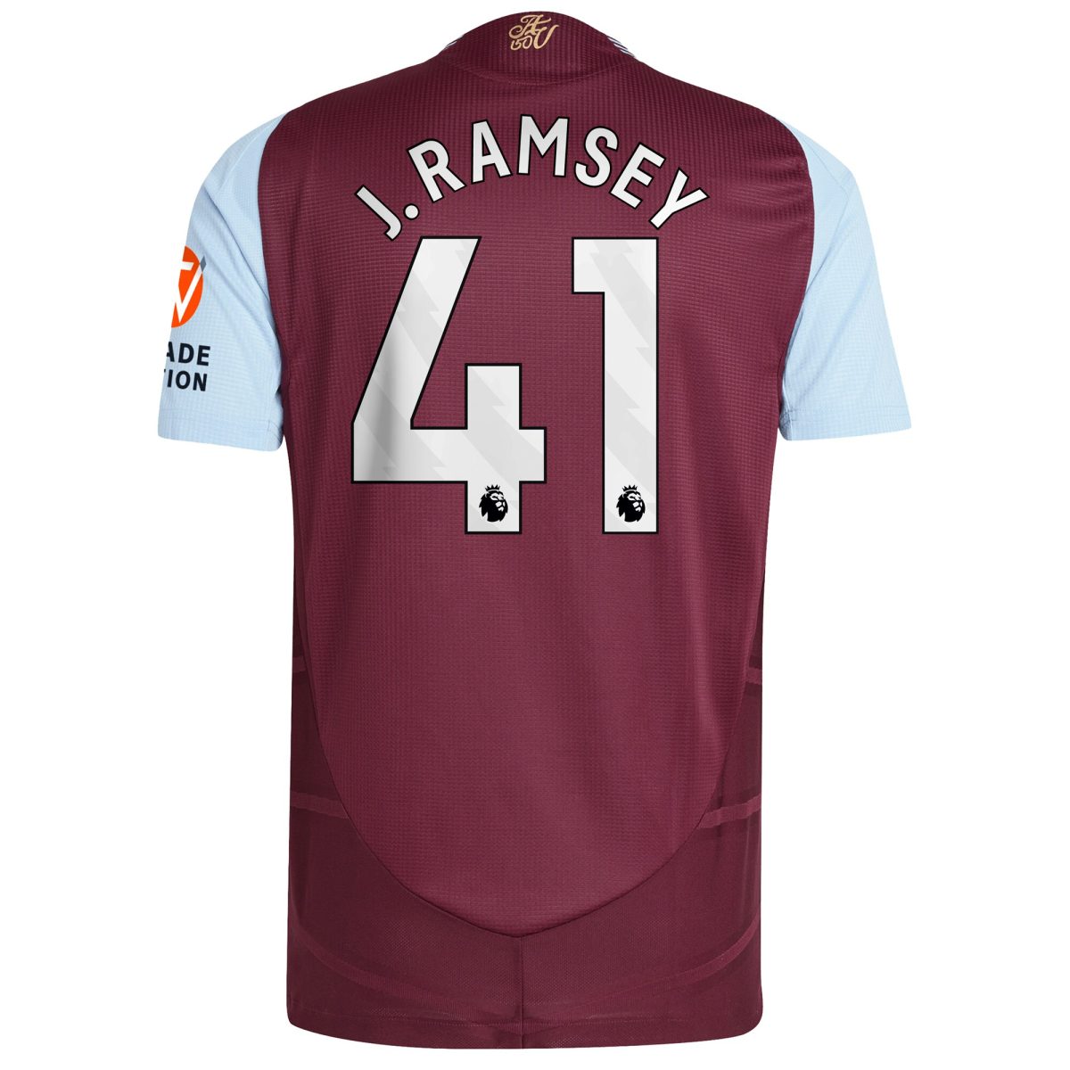 aston villa adidas home authentic shirt 2024-25 with j. ramsey 41 printing Collection | Official Aston Villa FC Gear Online