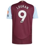 aston villa adidas home authentic shirt 2024-25 with j.duran 9 printing Collection | Official Aston Villa FC Gear Online
