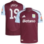 aston villa adidas home authentic shirt 2024-25 with jaden 19 cup printing Collection | Official Aston Villa FC Gear Online