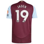 aston villa adidas home authentic shirt 2024-25 with jaden 19 printing Collection | Official Aston Villa FC Gear Online