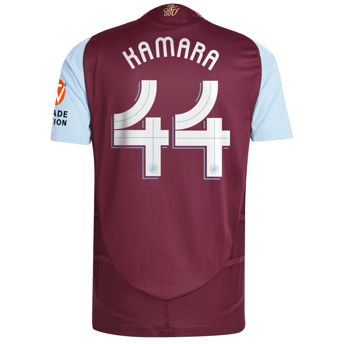 aston villa adidas home authentic shirt 2024-25 with kamara 44 cup printing Collection | Official Aston Villa FC Gear Online
