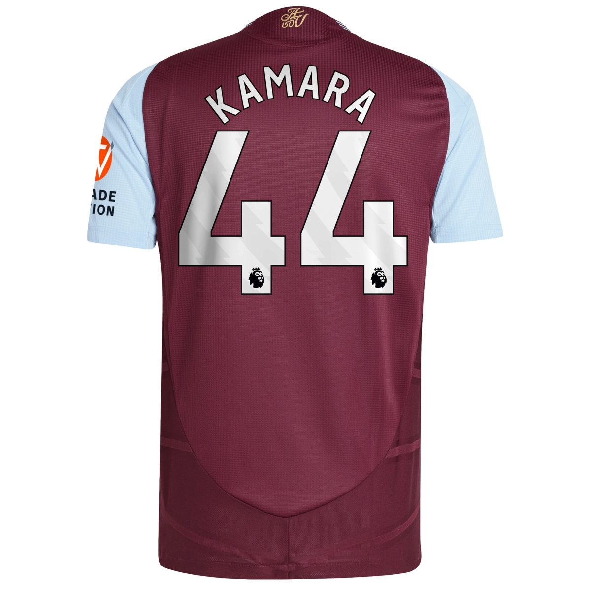 aston villa adidas home authentic shirt 2024-25 with kamara 44 printing Collection | Official Aston Villa FC Gear Online