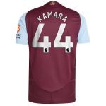 aston villa adidas home authentic shirt 2024-25 with kamara 44 printing Collection | Official Aston Villa FC Gear Online