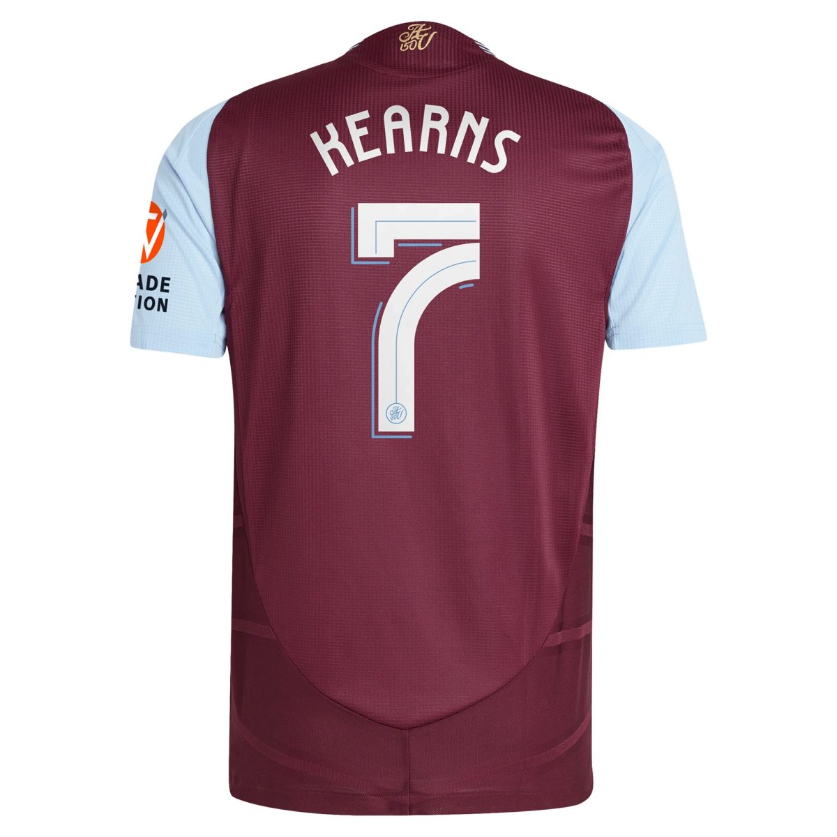 aston villa adidas home authentic shirt 2024-25 with kearns 7 cup printing Collection | Official Aston Villa FC Gear Online