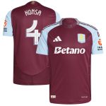 aston villa adidas home authentic shirt 2024-25 with konsa 4 cup printing Collection | Official Aston Villa FC Gear Online