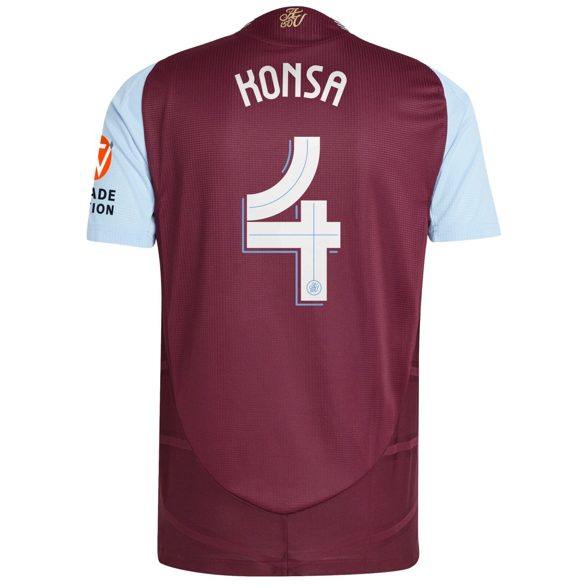 aston villa adidas home authentic shirt 2024-25 with konsa 4 cup printing Collection | Official Aston Villa FC Gear Online