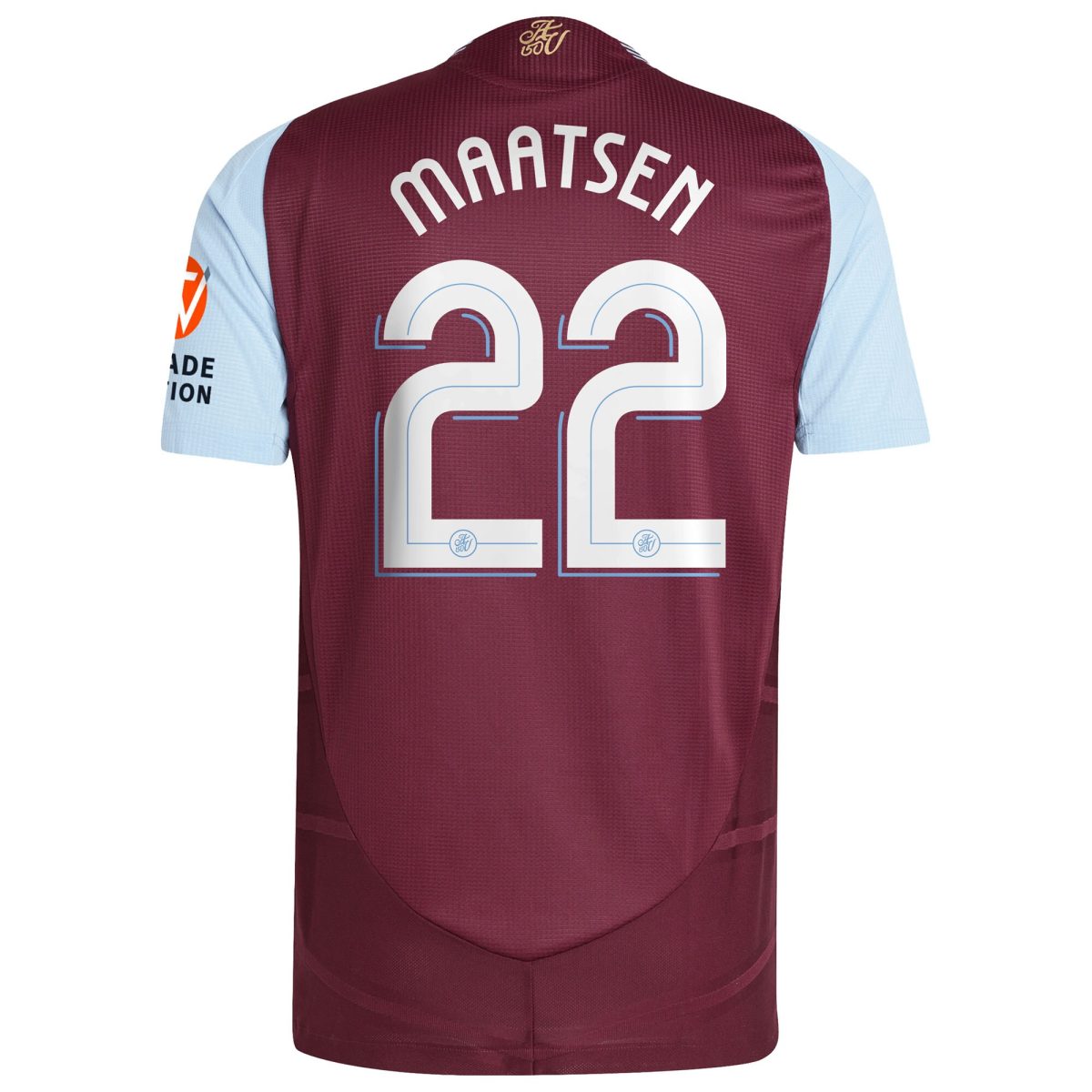 aston villa adidas home authentic shirt 2024-25 with maatsen 22 cup printing Collection | Official Aston Villa FC Gear Online