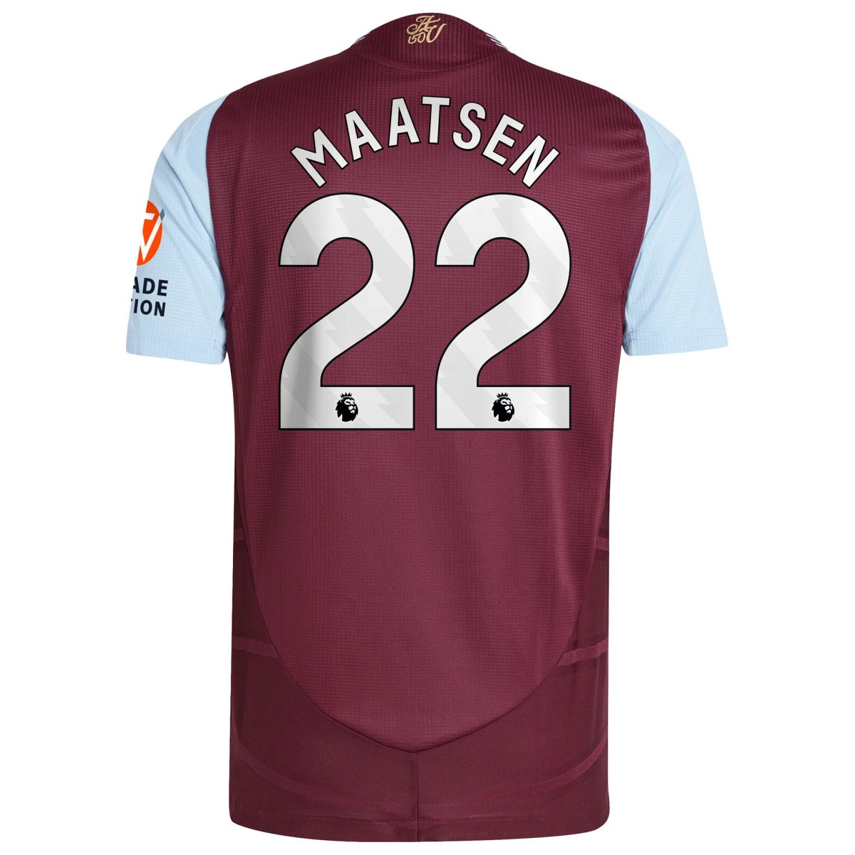 aston villa adidas home authentic shirt 2024-25 with maatsen 22 printing Collection | Official Aston Villa FC Gear Online