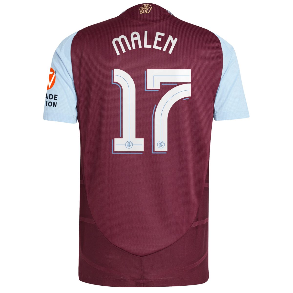 aston villa adidas home authentic shirt 2024-25 with malen 17 cup printing Collection | Official Aston Villa FC Gear Online