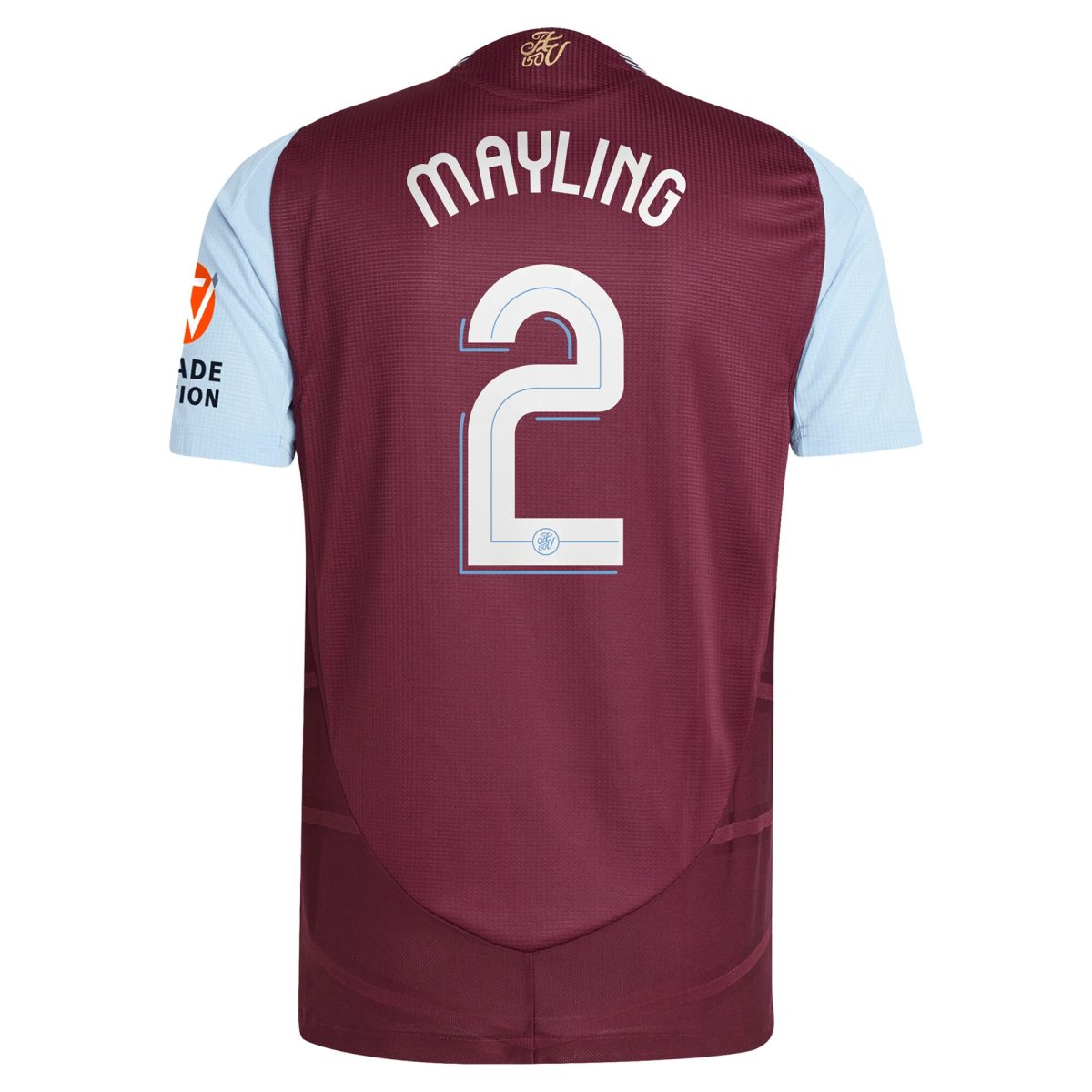 aston villa adidas home authentic shirt 2024-25 with mayling 2 cup printing Collection | Official Aston Villa FC Gear Online
