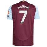 aston villa adidas home authentic shirt 2024-25 with mcginn 7 printing Collection | Official Aston Villa FC Gear Online