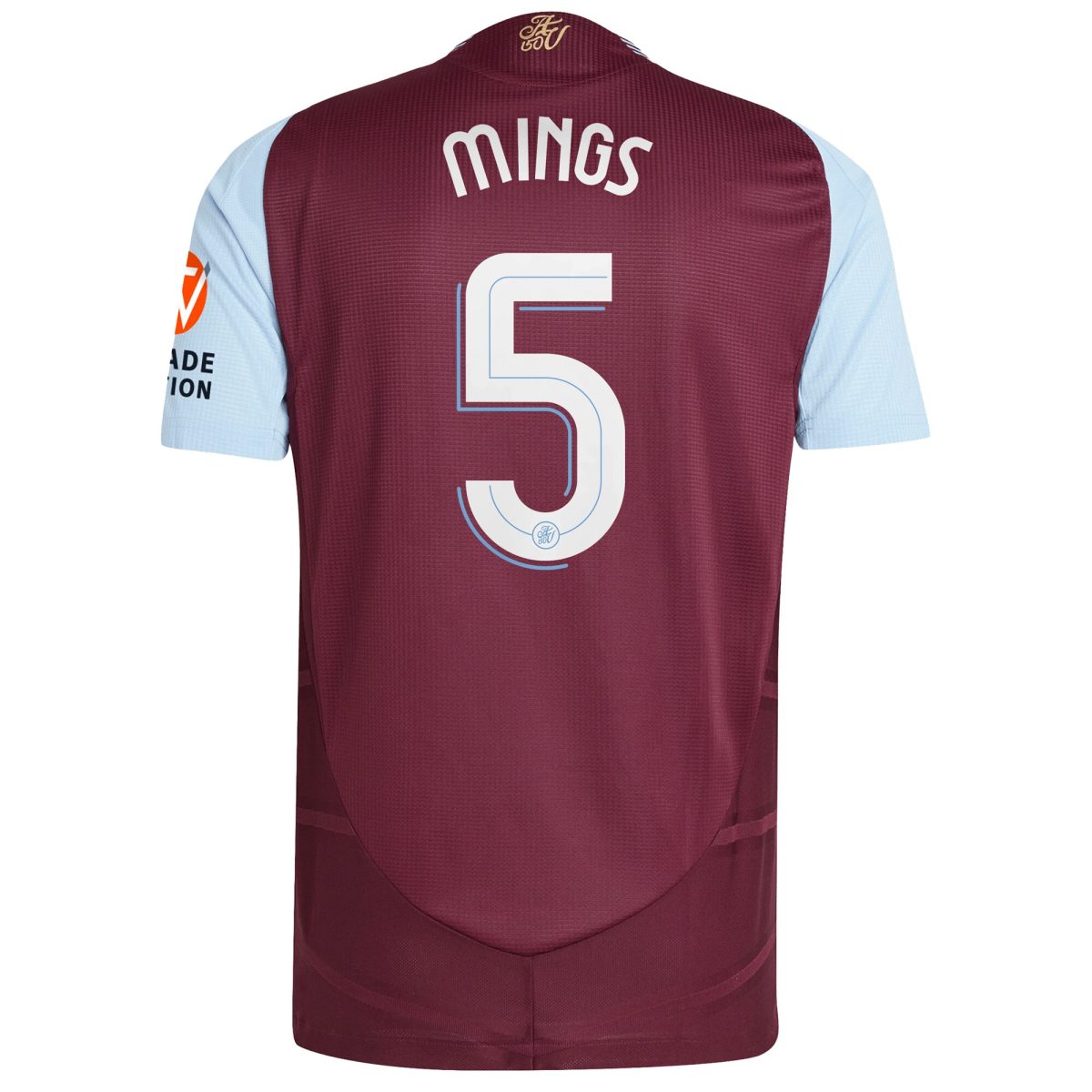 aston villa adidas home authentic shirt 2024-25 with mings 5 cup printing Collection | Official Aston Villa FC Gear Online