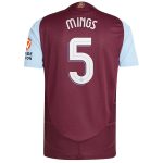 aston villa adidas home authentic shirt 2024-25 with mings 5 cup printing Collection | Official Aston Villa FC Gear Online