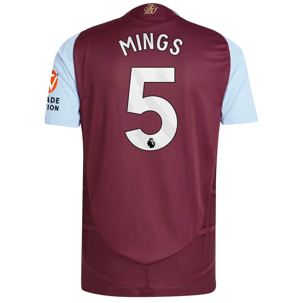 aston villa adidas home authentic shirt 2024-25 with mings 5 printing Collection | Official Aston Villa FC Gear Online