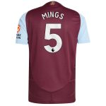 aston villa adidas home authentic shirt 2024-25 with mings 5 printing Collection | Official Aston Villa FC Gear Online