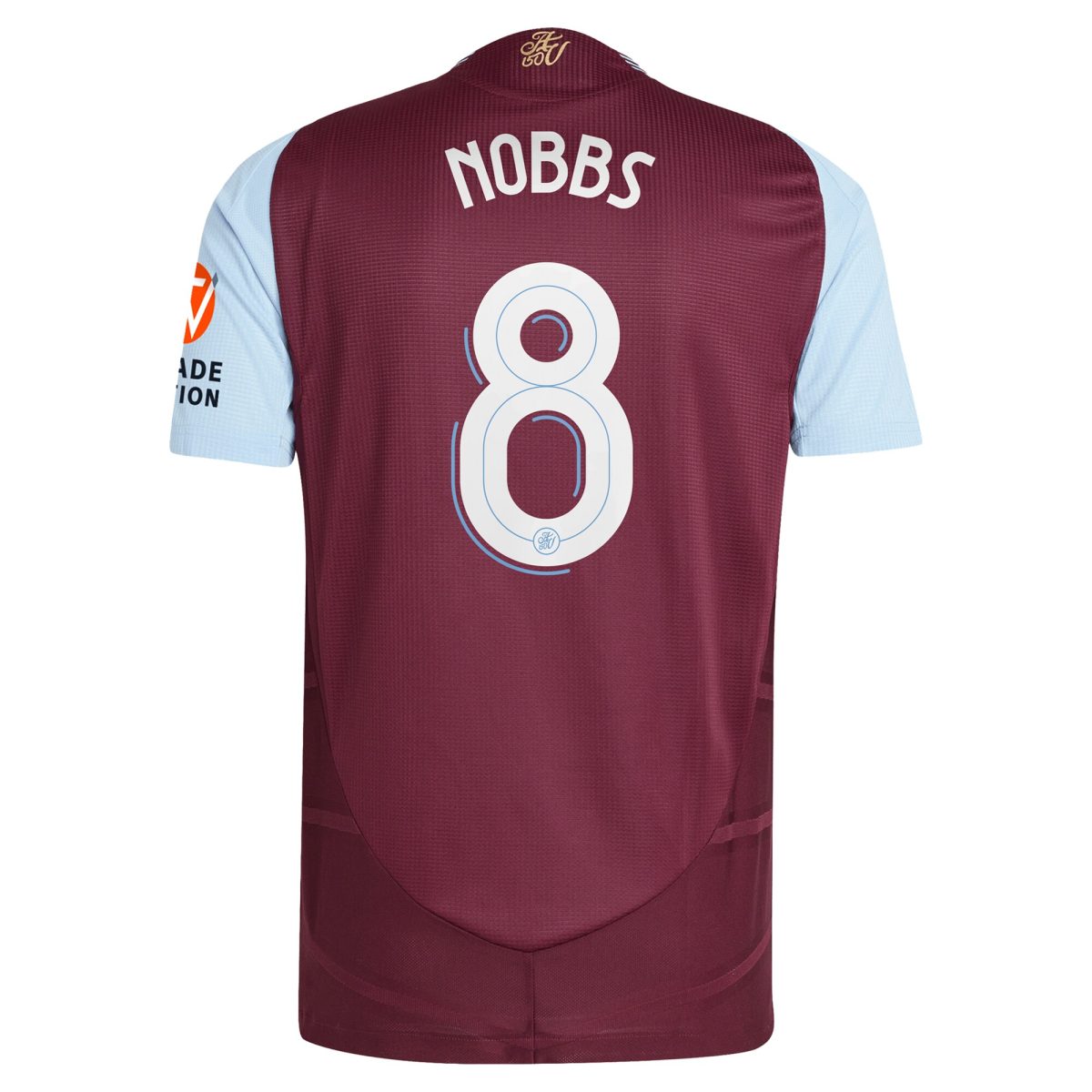 aston villa adidas home authentic shirt 2024-25 with nobbs 8 cup printing Collection | Official Aston Villa FC Gear Online