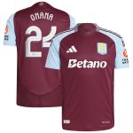 aston villa adidas home authentic shirt 2024-25 with onana 24 cup printing Collection | Official Aston Villa FC Gear Online