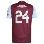 aston villa adidas home authentic shirt 2024-25 with onana 24 cup printing Collection | Official Aston Villa FC Gear Online