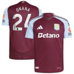 aston villa adidas home authentic shirt 2024-25 with onana 24 printing Collection | Official Aston Villa FC Gear Online