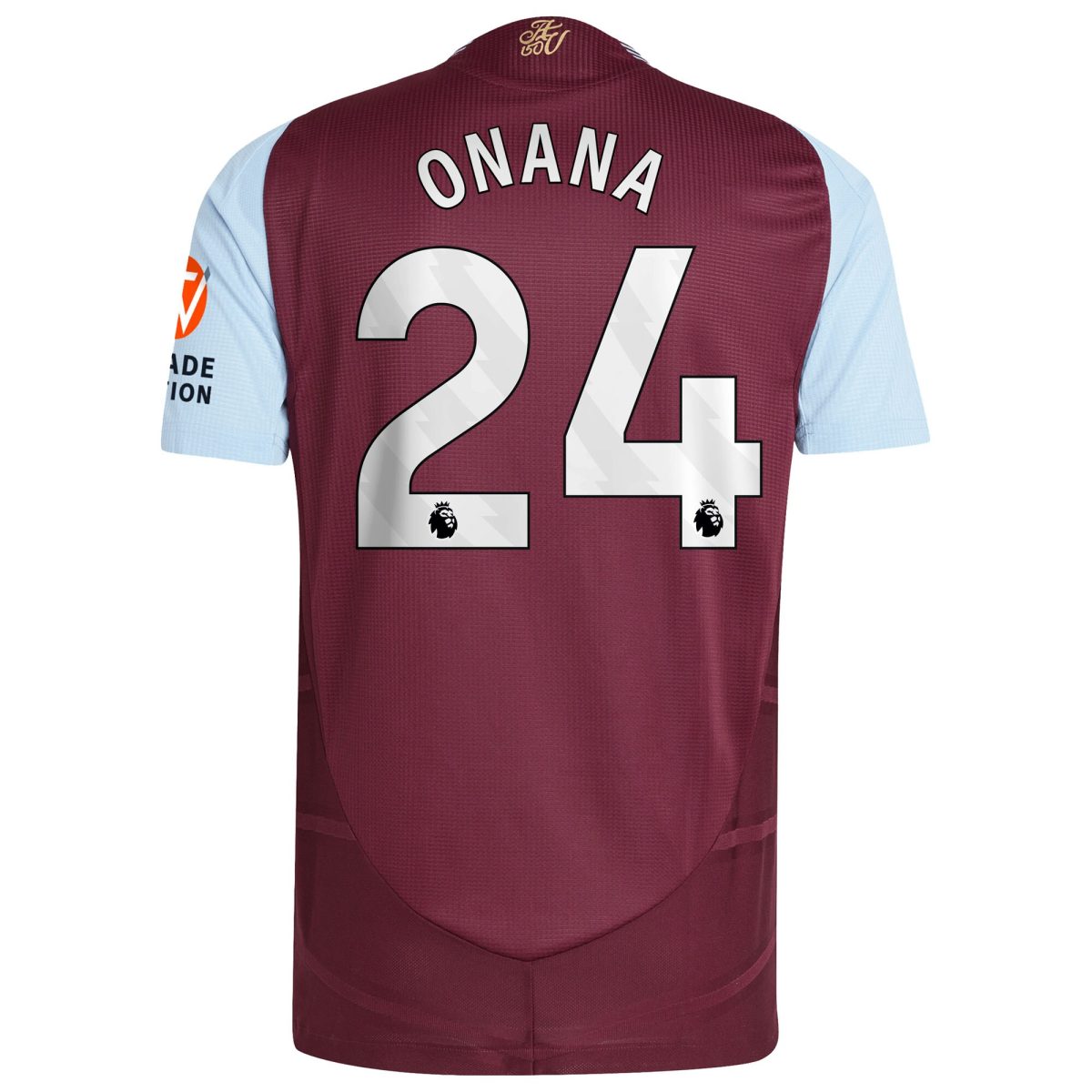 aston villa adidas home authentic shirt 2024-25 with onana 24 printing Collection | Official Aston Villa FC Gear Online