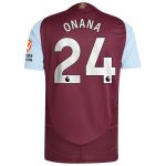 aston villa adidas home authentic shirt 2024-25 with onana 24 printing Collection | Official Aston Villa FC Gear Online