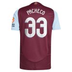 aston villa adidas home authentic shirt 2024-25 with pacheco 33 cup printing Collection | Official Aston Villa FC Gear Online