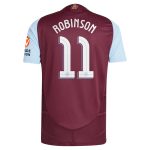 aston villa adidas home authentic shirt 2024-25 with robinson 11 cup printing Collection | Official Aston Villa FC Gear Online