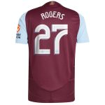 aston villa adidas home authentic shirt 2024-25 with rogers 27 cup printing Collection | Official Aston Villa FC Gear Online