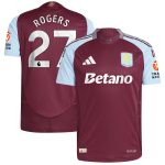 aston villa adidas home authentic shirt 2024-25 with rogers 27 printing Collection | Official Aston Villa FC Gear Online