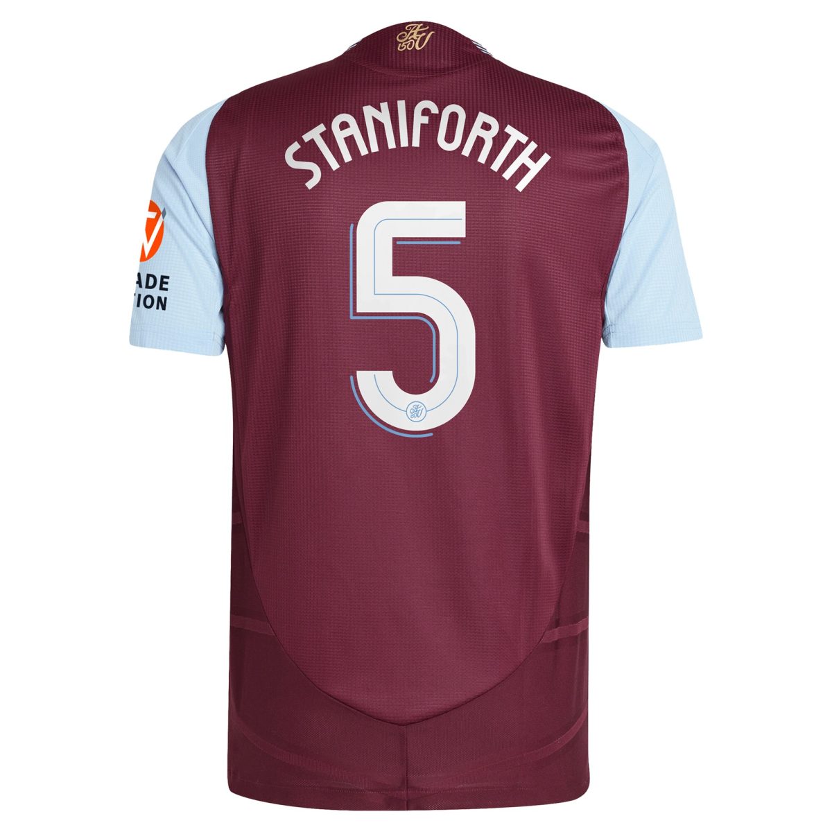 aston villa adidas home authentic shirt 2024-25 with staniforth 5 cup printing Collection | Official Aston Villa FC Gear Online