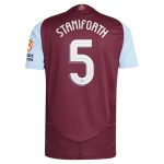 aston villa adidas home authentic shirt 2024-25 with staniforth 5 cup printing Collection | Official Aston Villa FC Gear Online