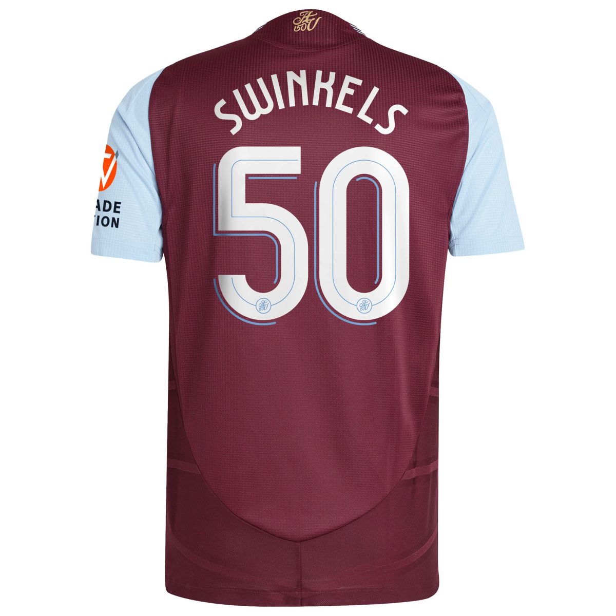 aston villa adidas home authentic shirt 2024-25 with swinkels 50 cup printing Collection | Official Aston Villa FC Gear Online