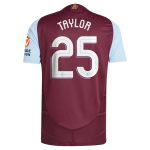aston villa adidas home authentic shirt 2024-25 with taylor 25 cup printing Collection | Official Aston Villa FC Gear Online