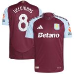 aston villa adidas home authentic shirt 2024-25 with tielemans 8 cup printing Collection | Official Aston Villa FC Gear Online