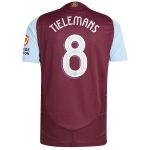 aston villa adidas home authentic shirt 2024-25 with tielemans 8 cup printing Collection | Official Aston Villa FC Gear Online