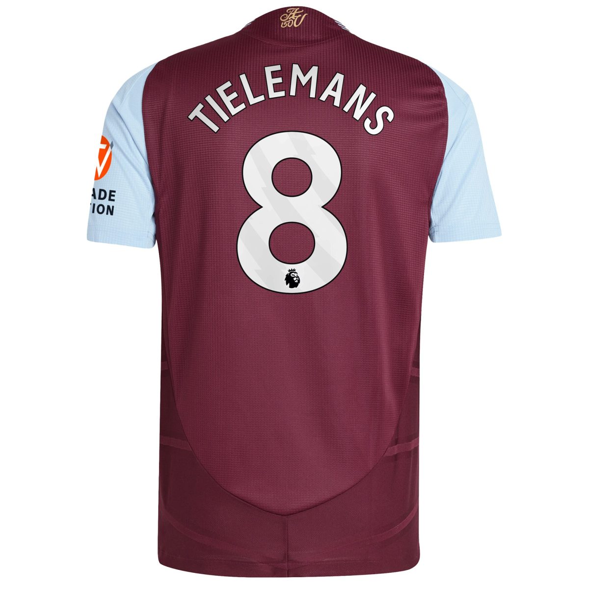 aston villa adidas home authentic shirt 2024-25 with tielemans 8 printing Collection | Official Aston Villa FC Gear Online